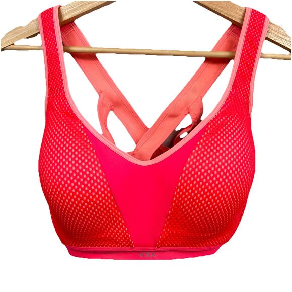 INCREDIBLE by Victoria's Secret Sports Bra Size 36D Pink Crossback Full Support - Picture 1 of 9